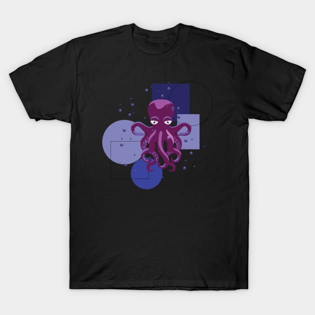 An Octopus Interpretation T-Shirt by Art by Ergate